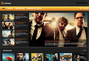 Cinema Blogger Template Premium Version