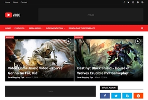 Video Blogger Template Extended Version