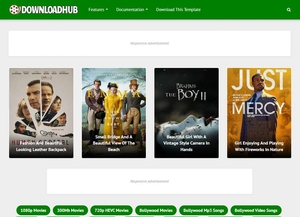 Download Hub Blogger Template Extended Version