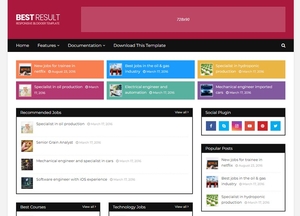 Best Result Blogger Template Extended Version