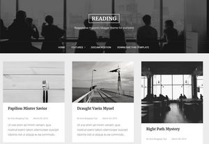 Reading Blogger Template Premium Version
