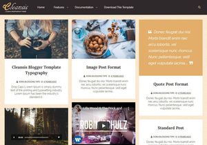 Cleansis Blogger Template Premium Version
