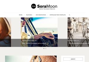 Sora Moon Blogger Template Extended Version