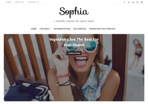 Sophia Blogger Template Premium Version