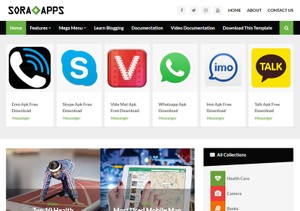 Sora App Blogger Template Premium Version