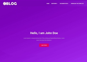 Saas Blog Blogger Template Extended Version