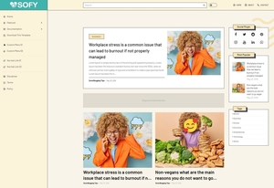 Sofy Blogger Template Premium Version