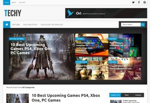 Techy Blogger Template Extended Version