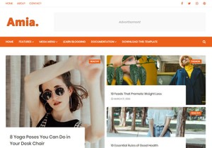 Amia Blogger Template Premium Version