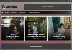Camera Blogger Template Premium Version