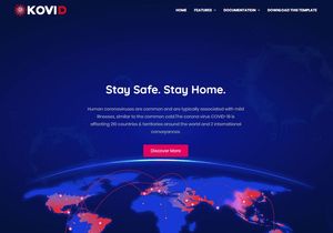 Kovid Blogger Template Premium Version
