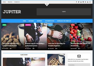 Jupiter Blogger Template Premium Version