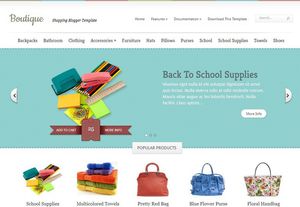 Boutique Blogger Template Extended Version