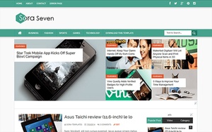 Sora Seven Blogger Template Premium Version