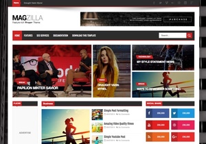 Mag Zilla Blogger Template Premium Version