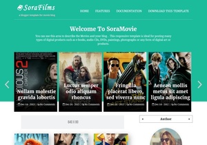 Sora Films Blogger Template Premium Version