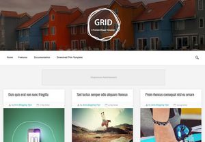 Grid Blogger Template Premium Version