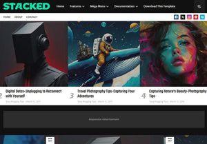 Stacked Blogger Template Extended Version