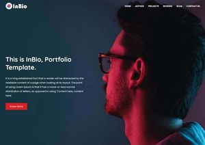 InBio Blogger Template Extended Version