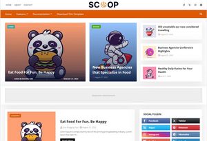 Scoop Blogger Template Extended Version