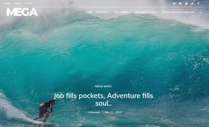 Mega Blogger Template Extended Version