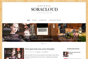 Sora Cloud Blogger Template Premium Version
