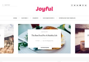 JoyFul Blogger Template Extended Version