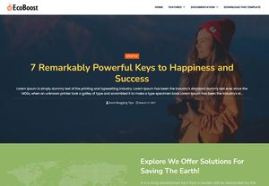 EcoBoost Blogger Template Premium Vesrion