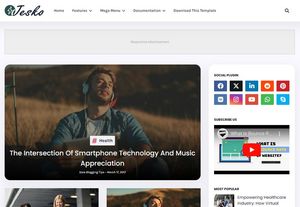 Jesko Blogger Template Premium Version