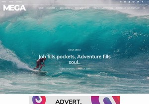 Mega Blogger Template Premium Version