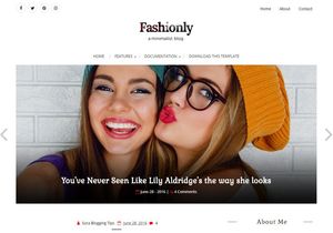 Fashionly Blogger Template Premium Version
