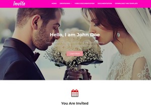 Invite Blogger Template Premium Version