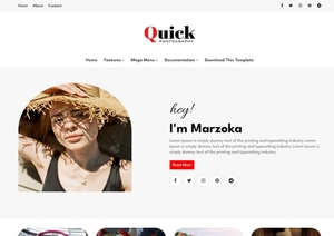 Quick Blogger Template Premium Version
