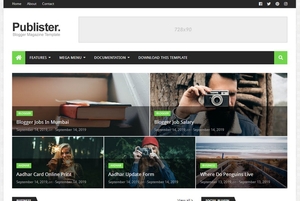 Publister Blogger Template Extended Version