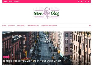 Sera Blog Blogger Template Premium Version