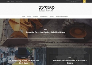 SoftWind Blogger Template Premium Version