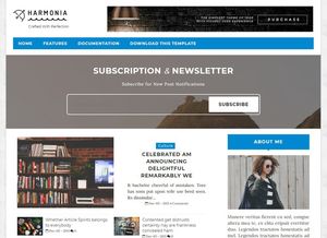 Harmonia Blogger Template Extended Version