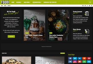 Foodi Blogger Template Premium Version