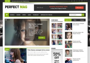 Perfect Mag Blogger Template Premium Version