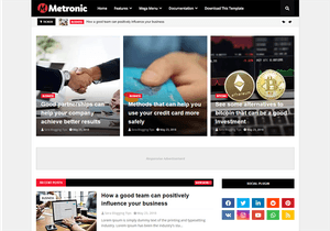 Metronic Blogger Template Premium Version
