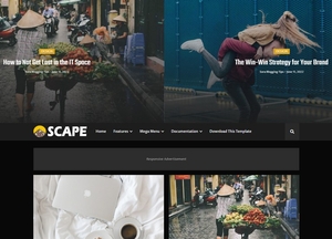 Landscape Blogger Template Premium Version