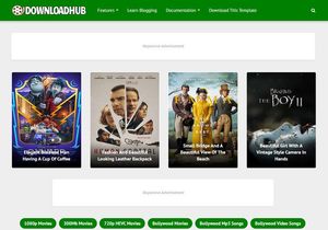 Download Hub Blogger Template Premium Version
