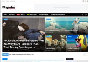 Blogazine Blogger Template Premium Version