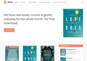 uBook Blogger Template Premium Version