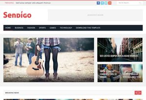 Sendigo Blogger Template Premium Version