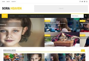 Sora Heaven Blogger Template Premium Version