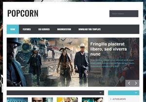 PopCorn Blogger Template Premium Version