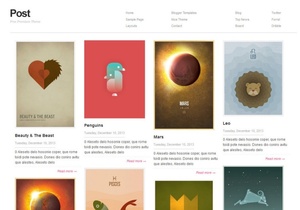 Post Blogger Template Premium Version