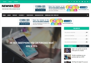 Newser Blogger Template Premium Version
