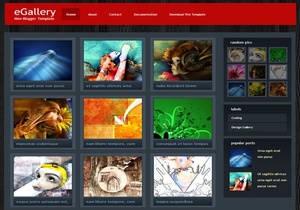 eGallery Blogger Template Premium Version
